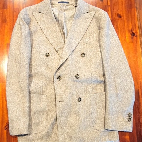 suit supply off white overcoat